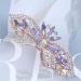TseenYi Crystal Hair Clip Rhinestone Wedding Hair Clip Flower Bow Crystal Hair Clip Shiny Bridal Decorative Headpiece Rhinestone Hair Pins for Women and Girls (Purple Crystal) - Buy Online on GoSupps.com