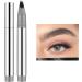 Eyebrow Pen 2-in-1 Multiple Eyebrow Filler Pencil | Anti-Skid Pen Natural Bristles Effect Long Hold Sweat Resistant - Buy Online on GoSupps.com