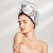 Hair Towel Wrap for Fast Drying | Button Closure Hair Turban | Quick-Dry Head Towel - Animals in Transport Design - Buy Online on GoSupps.com