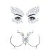 Buy Mermaid Face Stickers & Gems | Festival Body Jewels | Rhinestone Temporary Tattoos for Women & Girls - 2 Sets - Buy Online on GoSupps.com