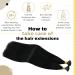 Ugeat 55cm Flat Tip Real Hair Extensions - Keratin Bonding Darkest Black 1g/Strand 50g Hair Extensions - Buy Online on GoSupps.com
