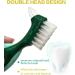 Buy TSOLAY 4-Part Premium Toothbrush - Hard Prosthesis & Multi-Layered Bristles for Ultimate Cleaning | Portable Double-Page Brush | International Shipping Available - Buy Online on GoSupps.com