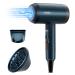 Ion hair dryer Confu 1800W portable travel hairdryer with styling nozzles and diffusorr 3 temperature settings and continuous change in speed powerful salon hair dryer