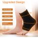 Ankle Ice Pack Wrap - Reusable Cold Compression Therapy for Foot Injuries - Plantar Fasciitis, Achilles Tendonitis, Sprains, Heel Pain Relief - Black XL - Buy Online on GoSupps.com