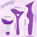 Jeffdad 4-Piece Reusable Silicone Eyeliner Template Set - Purple | Multifunctional Makeup Tool for Beginners and Professionals - Buy Online on GoSupps.com