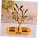 Alipis Dessert Practical Household Ktv Storage Home Snack Style Simple Tray Snacks Two-Grid Metal Plate 16X12.9CM Golden - Buy Online on GoSupps.com