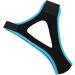 Adjustable Anti-Snoring Chin Strap - Black with Sky Blue Trim - Stop Snoring & Improve Sleep Quality - Buy Online on GoSupps.com