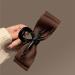 French Brown Bow Hair Claw Clip Bowknot Hair Barrette Large Hair Clip Bow Hair Dress Up Hair Pins Party Christmas Valentine's Day Hair Accessories - Buy Online on GoSupps.com
