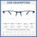 FONHCOO Blue Light Blocking Reading Glasses for Men & Women - Anti-UV Half Frame Computer Readers - Reduce Eyestrain & Glare - Stylish & Comfortable Design - Buy Online on GoSupps.com