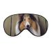 Sleep Eye Masks Sheltie Dog Sleep Eye Mask & Blindfold with Elastic Strap/Headband for Women Men Sleep Travel Nap