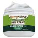 Hempvana Lidocaine 5% Relief Cream AS-SEEN-ON-TV Strongest Cream Numbs Irritated Nerves for Fast Anorectal Relief Enriched with Hemp Seed Oil Non-Greasy & Odor-Free 4-oz Jar