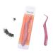 Miuffue Stainless Steel Eyelash Applicator Tool with Comb - Curved Tweezers for Strip Lashes in Pink (Upgraded) - Buy Online on GoSupps.com