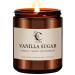 Vanilla Sugar Scented Candles Long Lasting Burn Candle for Home Scented Hand Poured Soy Wax Candles for Women and Men 7oz