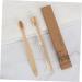 Eco-Friendly Soft Bristle Toothbrush Set - 6 Disposable Natural Wooden Toothbrushes for Travel - Landfill-Safe & Biodegradable - Buy Online on GoSupps.com