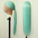 Mint Green Long Straight Synthetic Lace Front Wig for Black Women - Heat Resistant Fiber Hair, Pre Plucked Natural Hairline - Ideal for Cosplay and Daily Wear - Buy Online on GoSupps.com