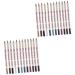 Mipcase 24 Pcs Brown Eye Liner Pencil Black Pencil Eyeliner Pen Lip Liner Eye Shadow Stick Miss Water Proof 1 count (Pack of 1) As Shownx2pcs