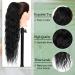 Miuric 24 Inch Black Drawstring Ponytail Extensions for Women - Long Curly Wavy Synthetic Hair for Everyday Use - Buy Online on GoSupps.com