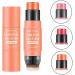 Cream Blush Stick | Waterproof Blush Makeup with Cheek Blush Lipstick Eyeshadow Makeup Stick Makeup Cosmetics for Girls and Women 3# - Buy Online on GoSupps.com