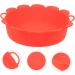 Zerodeko Home Accessories Air Fryer Pan Baking Pans Airfryer Oven Baking Pan Replaceable Air Fryer Liner Household Baking Mat Red 21X21X5.2CM - Buy Online on GoSupps.com