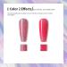 Kredioo Glitter Gel Nail Polish Set - 1 Chrome Holographic & 5 Jelly Nude Pink Transparent Colors - 11 Effects - UV LED Soak Off - 0.25 fl.oz Each - Buy Online on GoSupps.com