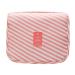 Sechunk Waterproof Travel Hanging Toiletry Bag Multifunctional Cosmetic Bag Makeup Bag for Women Pinkstripe