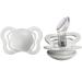 BIBS Pacifiers   Couture | Orthodontic Nipple Pacifier | BPA-Free Silicone | Made in Denmark | Set of 2 Soothers (Haze  0-6 Months)