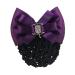 Bowknot Snood Net Net Hair Clip Net Hair Clip Barrette Hairnet Ladies Snood Net Hairnet Hair Clip Bun Cover Barrette F01