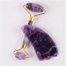 Amethyst Rough Stone Amethyst Sawtooth Face Roller & Silicone Caps Gua Sha Care Tool Sets Natural Stone Quartz Massager Anti Wrinkle Cellulite Health Home Goods (Color : Transparent) - Buy Online on GoSupps.com