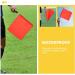 Operitacx Racing Flags Referee Hand Flag Set - 4Pcs Green Red Safety Flags for Football Sports - Stainless Steel Pole Handle - Traffic & Event Management - Buy Online on GoSupps.com