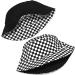 XYIYI Cute Bucket Hat for Women | Reversible Double-Side-Wear Checkered Flag Design - Buy Online on GoSupps.com