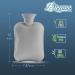 BICAREE 2L PVC Hot Water Bottle with Cover for Neck, Shoulder, Hand, and Feet Pain Relief - Grey | Hot & Cold Therapy for Menstrual Cramps - Buy Online on GoSupps.com
