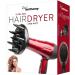 Paul Anthony Ultra Pro 2200W Hair Dryer - Hot Red | 3 Heat Settings, 2 Speed Settings, Cool Shot | Concentrator Nozzle, Diffuser | Safety Cut-Off | H1520RD - Buy Online on GoSupps.com