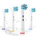 Replacement Toothbrush Heads Compatible with Oral-B Electric Toothbrushes  4pcs  Round Head Fits for CrossAction  Accessories for Vitality Plus 4 Count (Pack of 1)