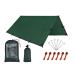 Camping Tent Tarp,Hammock Rain Fly Tarp,10X10FT/10X15FT Waterproof Tarp Backpacking,Multifunctional Tarp Tent Footprint for Camping,Lightweight Emergency Shelter Tarp(1010FT Green)