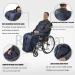 Wheelchair Cosy Cover Autumn and Winter Sleeping Bag Fleece Keep Warm Windproof Water Proof Leg Foot Set Wheelchair Leg Blanket Cover Unisex Adult Size - Buy Online on GoSupps.com
