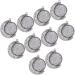 20 pcs Round Bezel Accessory with Pendants Trays Rotate Double-sided Pendant Trinket Keychain Alloy 2.5X2.5cmx2pcs As Shownx2pcs - Buy Online on GoSupps.com