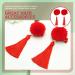 FRCOLOR 12 Pairs Tassel Hair Ball Hair Clip Hair Barrettes for Thick Hair Hanfu Hair Accessories for Kids Baby Hair Clips Metal Hair Clips Princess Artificial Fur Red Girl Child Issue Card - Buy Online on GoSupps.com