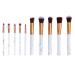 Make-up brush set complete set/cosmetics mix brush for foundation powder eyehadow/professional cosmetic brush make-up brush set/high-quality synthetic soft bristles for beginners 10-part range I