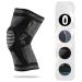 2 Pack Knee Brace with Patella Gel Pad & Side Stabilizers for Meniscus Tear ACL Arthritis Joint Pain Relief Black Large