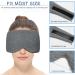 100% Cotton Sleep Mask for Men Women - Fully Adjustable Strap - Light Blocking Eye Mask for Sleeping - Pressure-Free Eye Covers for Travel, Yoga, Nap - Gray - Buy Online on GoSupps.com