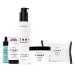 Cleen Beauty Everyday Essentials Skin Care Set | Blue Light Defense Serum + Cooling Eggplant Eye Balm + Rosehip Jelly Face Cleanser + Fragrance Free Face Wipes + Moringa Body Butter | Cruelty Free