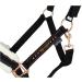 Shop Marengos Halter Set with Lead Rope - Elegant Black/Rose Gold for Warmbloods | International Shipping Available - Buy Online on GoSupps.com