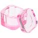 minkissy Nail Dappen Dish Crystal Glass Manicure Nail Cup Nail Liquid Cup with Lid for Acrylic Nails Pink