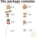 18pcs Cute Monkey Cupcake Toppers for Boys Girls Happy Birthday Banana Safari Jungle Animal Party Decorations Supplies Glitter Monkey Birthday Cake Decorations - Buy Online on GoSupps.com