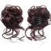 TEESONG Hair Chignon Synthetic Hair Bun Messy Curly Bun Claw Clip Bun Headband Wig Ponytail Hair Extensions Women Wig Hair Bun Messy Bun Hair Piece (Color : SW207-06)