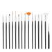 15pcs Painting Brush Set - DIY Nail Art Manicure Tools for Detailed Dotting & Line Drawing - International Shipping Available - Buy Online on GoSupps.com