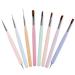 GAOY 8 Pcs Nail Brushes Set for Nail Art Design - French Liner, Dotting Pens, Detail Painting Tools for DIY Nails - Buy Online on GoSupps.com