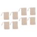 Baluue 8 Pcs Cotton Linen Soap Bag Bar Soap Pouch Soap Net Soap Exfoliating Pouch Bar Soap Bag Khaki 14x9.5cmx2pcs Khakix2pcs