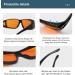 BLUELESS Fitover Glasses 100% Blue Light Blocking Computer Glasses & Orange Tinted Sleep Glasses | Black 05 - Buy Online on GoSupps.com