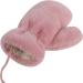 MoonLove Kids Warm Hangable Gloves - Full Finger Soft Plush Mittens for Baby Toddler Infant | Winter Mittens with String | Windproof, Coldproof, and Comfortable Hand Warmer - Pink - Buy Online on GoSupps.com